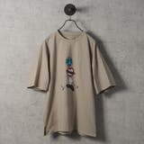 GREIGE | なみおくん×地球儀プリントビッグシルエットTシャツ | REGIEVO