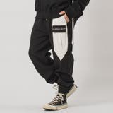BLACK | 配色ルーズシルエットカーゴパンツ | REGIEVO