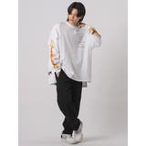 ロンT メンズ プリント 長袖Tシャツ ストリート系 ビッグシルエット | REGIEVO | 詳細画像3