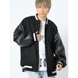 バルーン袖PUレザーバーシティジャケット | REGIEVO | 詳細画像48