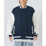 NVY×WHT | スタジャン ビッグシルエット メンズ レディース | REGIEVO