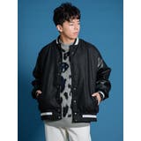 バルーン袖PUレザーバーシティジャケット | REGIEVO | 詳細画像12
