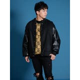 バルーン袖PUレザーバーシティジャケット | REGIEVO | 詳細画像19