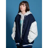 バルーン袖PUレザーバーシティジャケット | REGIEVO | 詳細画像30
