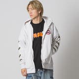 WHITE | なみおくん袖刺繍フルジップパーカー | REGIEVO