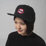BLK×唇 | なみおくん刺繍フラットキャップ | REGIEVO