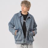 BLUE | ビッグポケットビッグシルエットGジャン | REGIEVO