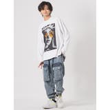 ロンT メンズ プリント長袖Tシャツ ストリート系 ビッグシルエット | REGIEVO | 詳細画像2