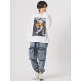 ロンT メンズ プリント長袖Tシャツ ストリート系 ビッグシルエット | REGIEVO | 詳細画像3