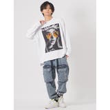 ロンT メンズ プリント長袖Tシャツ ストリート系 ビッグシルエット | REGIEVO | 詳細画像4