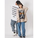 ロンT メンズ プリント長袖Tシャツ ストリート系 ビッグシルエット | REGIEVO | 詳細画像7