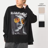 ロンT メンズ プリント長袖Tシャツ ストリート系 ビッグシルエット | REGIEVO | 詳細画像1