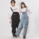 ワイドシルエット カーゴパンツ オーバーオール 韓国 ストリート系 | REGIEVO | 詳細画像1