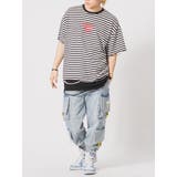 ボーダー レイヤード 半袖 Tシャツ ストリート系 ビッグシルエット | REGIEVO | 詳細画像11