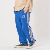 BLUE | 裏毛 サイドラインス ストレート スウェットパンツ 韓国 ストリート系 | REGIEVO