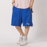 BLUE | サイドスナップ ワイド ショートパンツ ショーツ 韓国 ストリート系 | REGIEVO