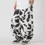 COW PATTERN | カラー バルーン ワイドパンツ 韓国 ストリート系 | REGIEVO