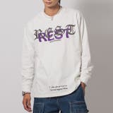 WHITE | ロンT メンズ 刺繍ロゴ 長袖Tシャツ ストリート系 | REGIEVO