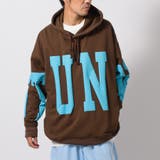 BROWN | ビッグロゴプワイドプルパーカー | REGIEVO