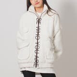 WHITE | 両面ボア異素材切替えトラックジャケット | REGIEVO