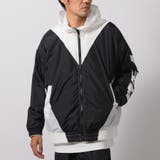 BLK×WHT | バイカラービッグマウンテンパーカー | REGIEVO