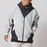 WHT×BLK | バイカラービッグマウンテンパーカー | REGIEVO