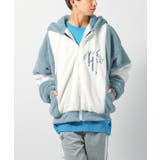 SAX×WHT | ビッグファーブルゾン メンズ ストリート系 ビッグシルエット | REGIEVO
