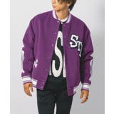 PURPLE | エコメルトン スタジャン ストリート系 ビッグシルエット | REGIEVO
