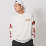 WHITE | なみおくんスリーブワッペントレーナー | REGIEVO