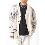 ビッグシルエット カーディガン ストリート系 総柄ニット | REGIEVO | 詳細画像11
