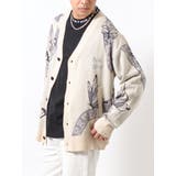 ビッグシルエット カーディガン ストリート系 総柄ニット | REGIEVO | 詳細画像12