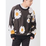 クルーネックセーター ストリート系 総柄ニット ビッグシルエット | REGIEVO | 詳細画像11