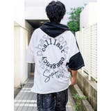 バックプリント 半袖パーカー ストリート系 ビッグシルエット | REGIEVO | 詳細画像4
