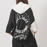 ブラック×ホワイト | バックプリント 半袖パーカー ストリート系 ビッグシルエット | REGIEVO