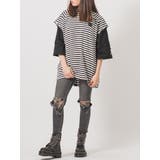 フェイクレイヤード 半袖 Tシャツ ストリート系 ビッグシルエット | REGIEVO | 詳細画像13 