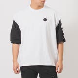 ホワイト | フェイクレイヤード 半袖 Tシャツ ストリート系 ビッグシルエット | REGIEVO