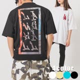 ロゴ刺繍 半袖 Tシャツ ストリート系 ビッグシルエット バックプリント | REGIEVO | 詳細画像1