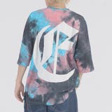 BLUE系 | タイダイ 半袖 Tシャツ バックプリント ストリート系 ビッグシルエット | REGIEVO