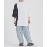 配色切り替え 半袖 Tシャツ プリント ストリート系 ビッグシルエット | REGIEVO | 詳細画像10