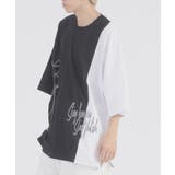 配色切り替え 半袖 Tシャツ プリント ストリート系 ビッグシルエット | REGIEVO | 詳細画像15