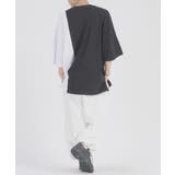 配色切り替え 半袖 Tシャツ プリント ストリート系 ビッグシルエット | REGIEVO | 詳細画像19