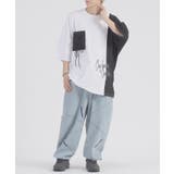 配色切り替え 半袖 Tシャツ プリント ストリート系 ビッグシルエット | REGIEVO | 詳細画像4