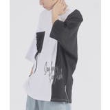 配色切り替え 半袖 Tシャツ プリント ストリート系 ビッグシルエット | REGIEVO | 詳細画像6