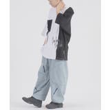 配色切り替え 半袖 Tシャツ プリント ストリート系 ビッグシルエット | REGIEVO | 詳細画像7