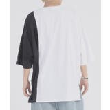 配色切り替え 半袖 Tシャツ プリント ストリート系 ビッグシルエット | REGIEVO | 詳細画像9