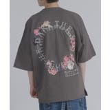 サークルローズ 半袖 Tシャツ バックプリント ストリート系 ビッグシルエット | REGIEVO | 詳細画像18 