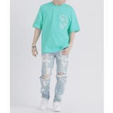 ラインストーン 半袖 Tシャツ バックプリント ストリート系 ビッグシルエット | REGIEVO | 詳細画像13 