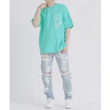 ラインストーン 半袖 Tシャツ バックプリント ストリート系 ビッグシルエット | REGIEVO | 詳細画像14 