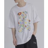 フラワーベア 半袖 Tシャツ プリント ストリート系 ビッグシルエット | REGIEVO | 詳細画像2