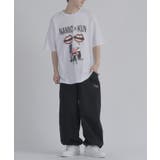 トリオプリント 半袖 Tシャツ ストリート系 ビッグシルエット なみおくん | REGIEVO | 詳細画像3 